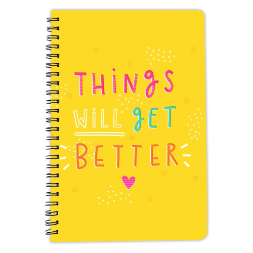 Things will get better - personalised A4, A5, A6 notebook by Jessica Moorhouse