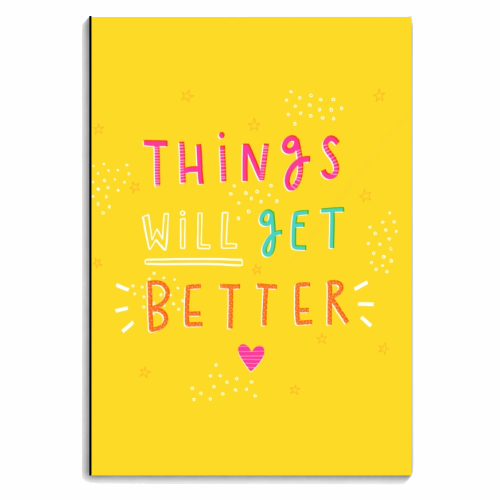 Things will get better - personalised A4, A5, A6 notebook by Jessica Moorhouse