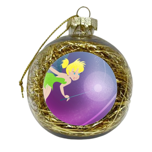 Think Happy Thoughts... - xmas bauble by Amy Lewis