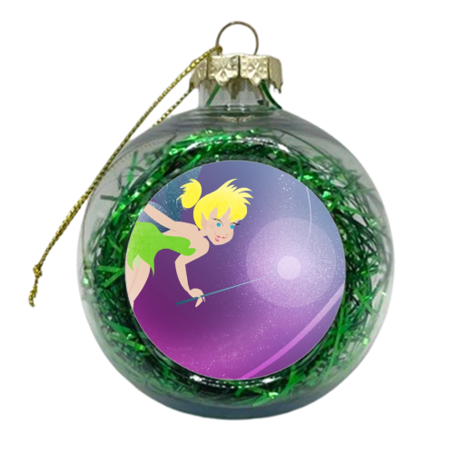 Think Happy Thoughts... - xmas bauble by Amy Lewis