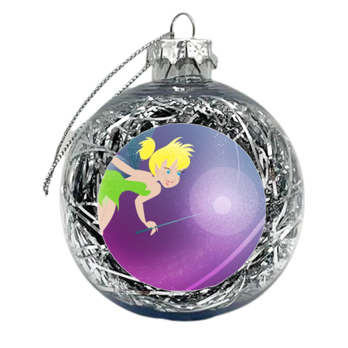 Think Happy Thoughts... - xmas bauble by Amy Lewis