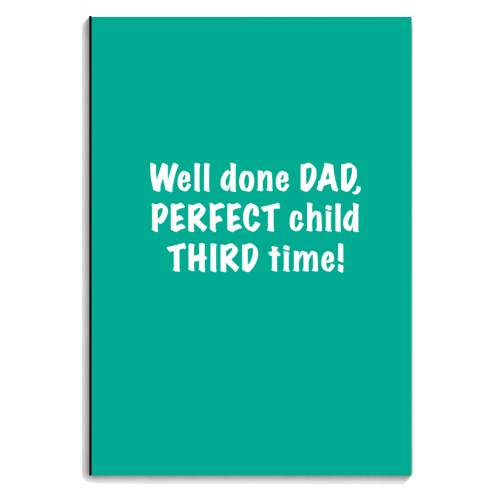 Third time - personalised A4, A5, A6 notebook by The Boy and the Bear