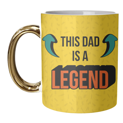 This Dad is a Legend - unique mug by AbiGoLucky