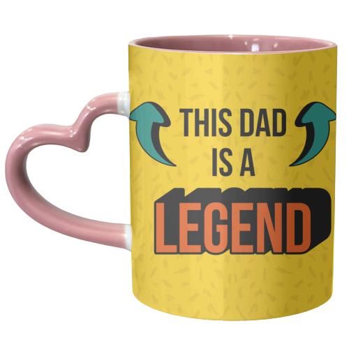 This Dad is a Legend - unique mug by AbiGoLucky