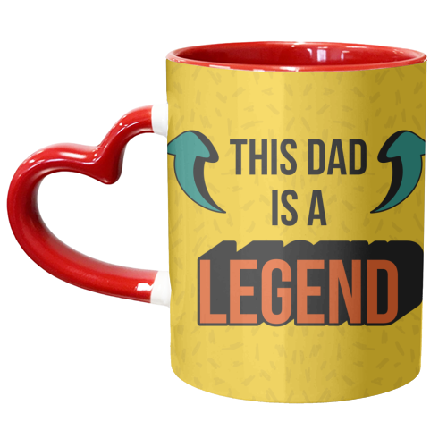 This Dad is a Legend - unique mug by AbiGoLucky