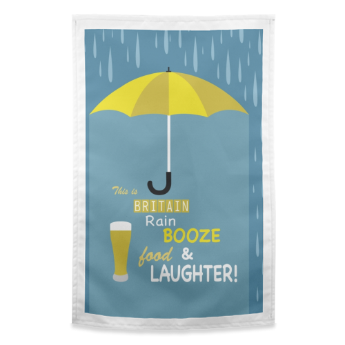 This is Britain - funny tea towel by sam keeley