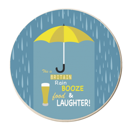 This is Britain - personalised beer coaster by sam keeley