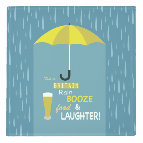 This is Britain - personalised beer coaster by sam keeley