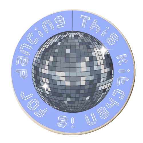 This kitchen is for dancing disco - personalised beer coaster by The Girl Next Draw