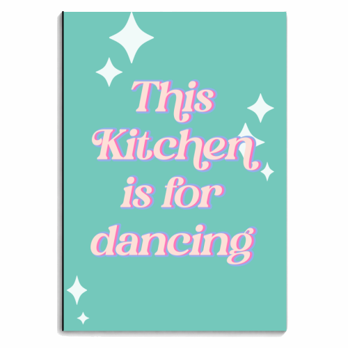 This Kitchen is for dancing - personalised A4, A5, A6 notebook by Georgia B Designs