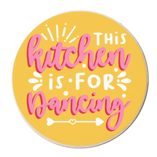 This Kitchen is for Dancing - personalised beer coaster by AbiGoLucky