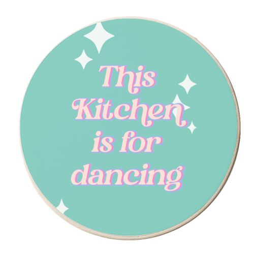 This Kitchen is for dancing - personalised beer coaster by Georgia B Designs