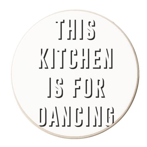 This Kitchen Is For Dancing - personalised beer coaster by The 13 Prints