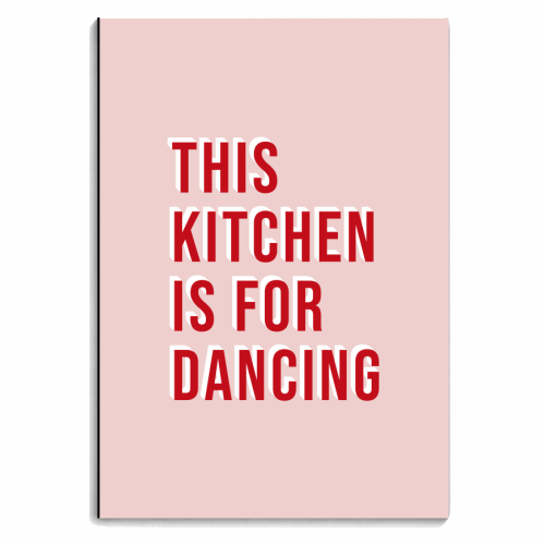 This Kitchen Is For Dancing Typography - personalised A4, A5, A6 notebook by Kind of Simple Designs