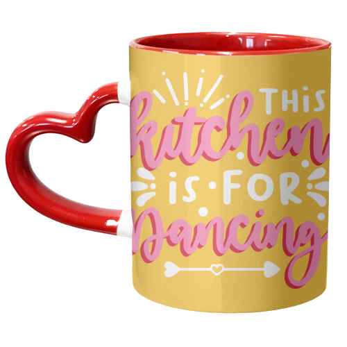This Kitchen is for Dancing - unique mug by AbiGoLucky