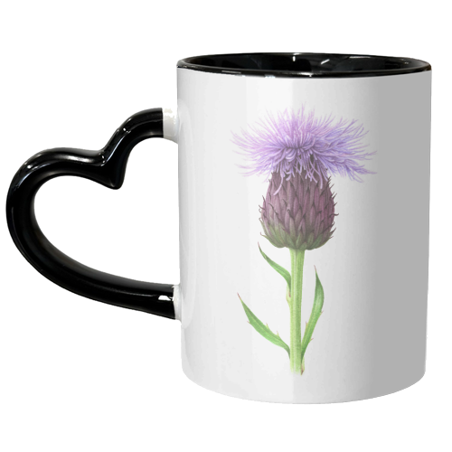 Thistle - unique mug by She Walks She Paints
