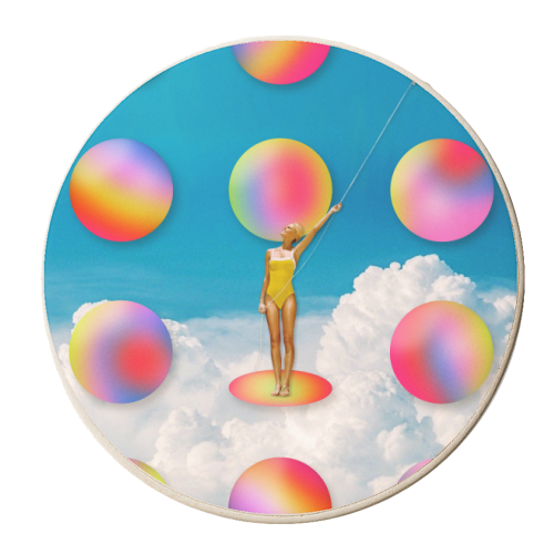 Thought Bubbles - personalised beer coaster by OhMC! Designs