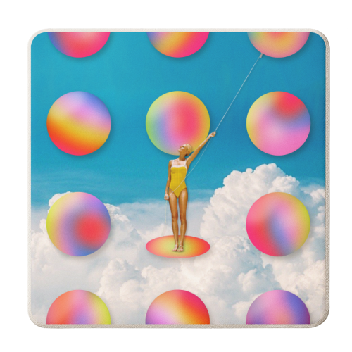 Thought Bubbles - personalised beer coaster by OhMC! Designs