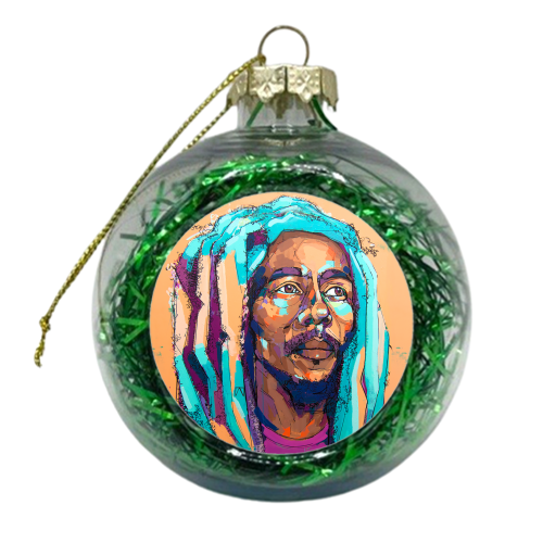 Thoughtful Bob - xmas bauble by Laura Selevos