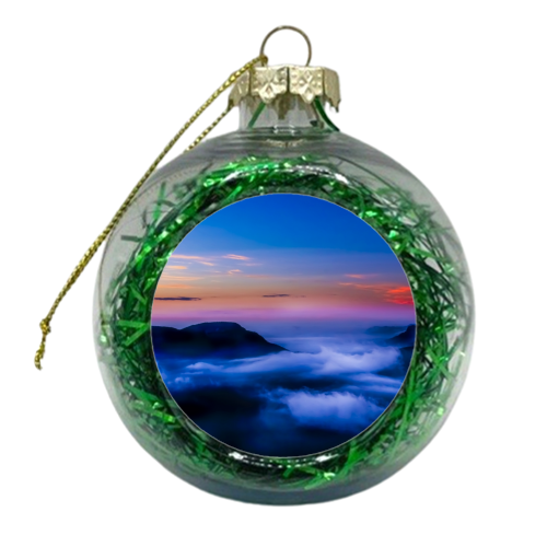 Three Sisters Sunrise 01  - xmas bauble by Shannon Sheridan