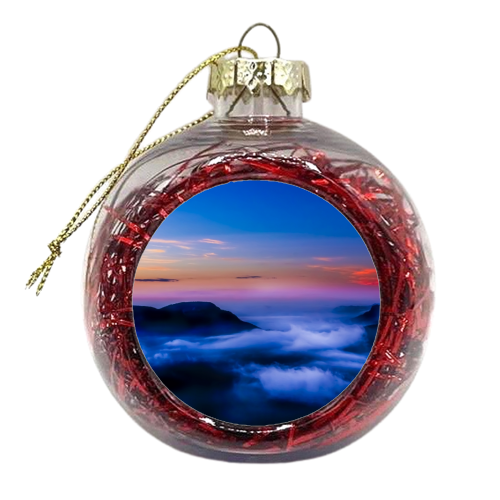 Three Sisters Sunrise 01  - xmas bauble by Shannon Sheridan