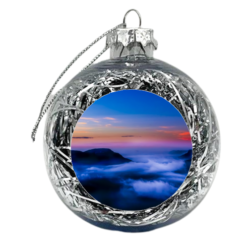 Three Sisters Sunrise 01  - xmas bauble by Shannon Sheridan