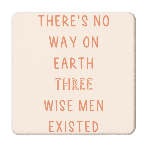 Three Wise Men - personalised beer coaster by Pink and Pip