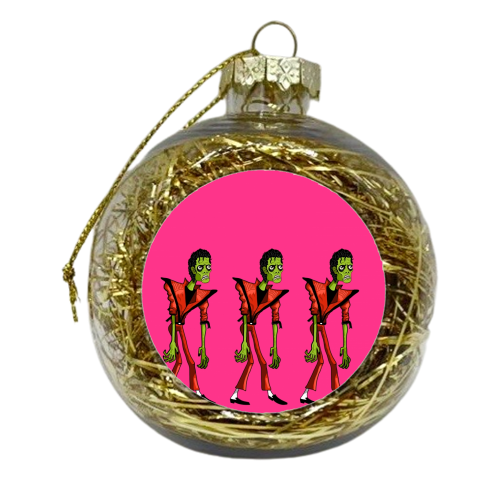 Thriller  - xmas bauble by ainsley wilson