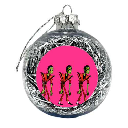 Thriller  - xmas bauble by ainsley wilson