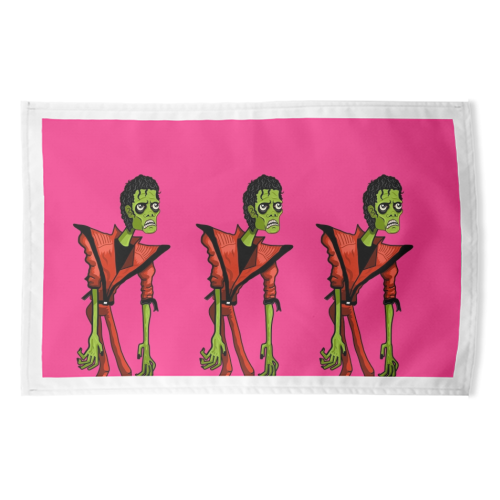 Thriller  - funny tea towel by ainsley wilson