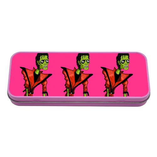 Thriller  - tin pencil case by ainsley wilson