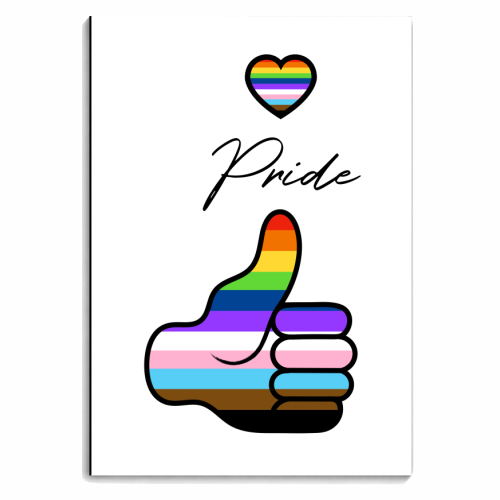 Thumbs Up For Pride - personalised A4, A5, A6 notebook by Adam Regester
