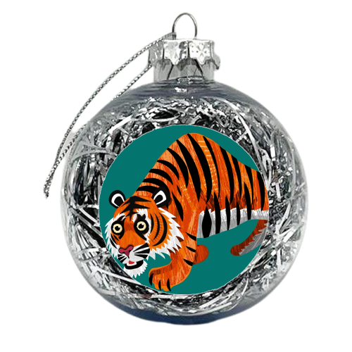 tiger - xmas bauble by ainsley wilson