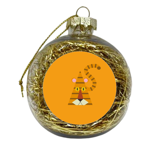 Tiger - xmas bauble by Maria Cox