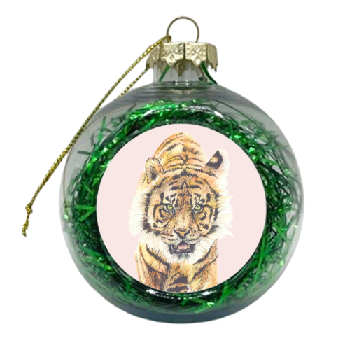 Tiger - xmas bauble by Rachel Foreman