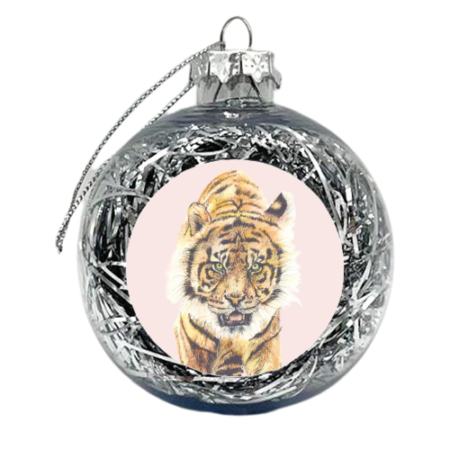 Tiger - xmas bauble by Rachel Foreman