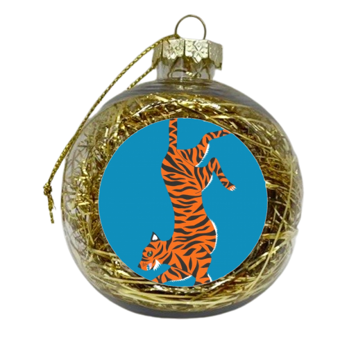 Tiger - xmas bauble by Yazmin Brooks