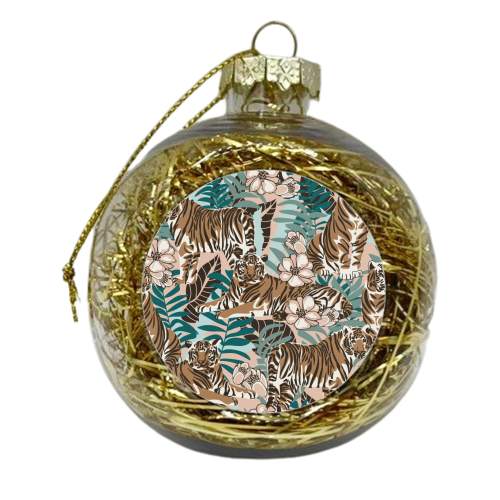 Tiger Garden - xmas bauble by Claudia Spanò