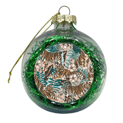 Tiger Garden - xmas bauble by Claudia Spanò
