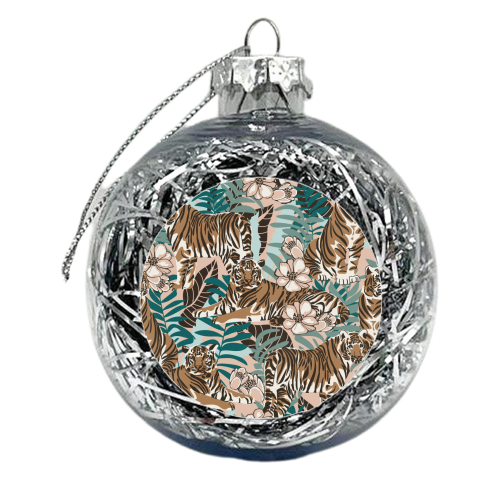 Tiger Garden - xmas bauble by Claudia Spanò