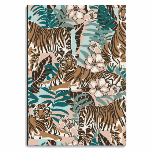 Tiger Garden - personalised A4, A5, A6 notebook by Claudia Spanò