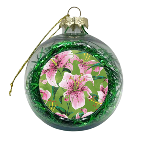 Tiger Lily - xmas bauble by Uma Prabhakar Gokhale