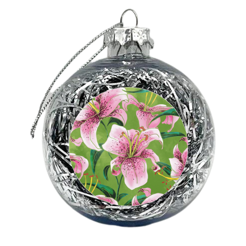 Tiger Lily - xmas bauble by Uma Prabhakar Gokhale