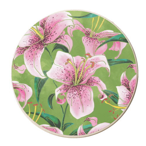 Tiger Lily - personalised beer coaster by Uma Prabhakar Gokhale