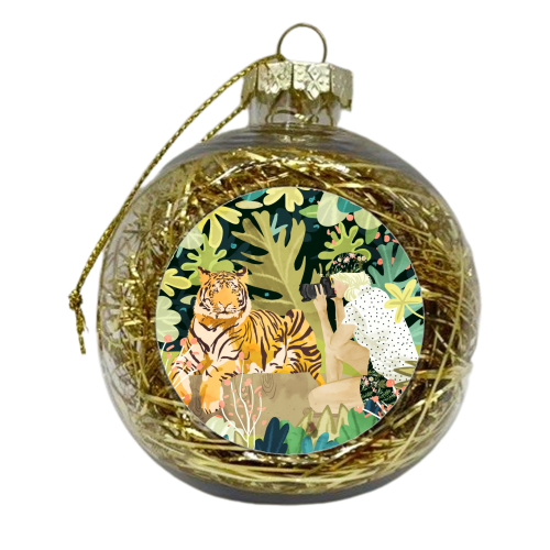 Tiger Sighting - xmas bauble by Uma Prabhakar Gokhale