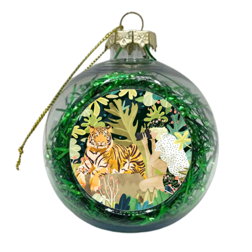 Tiger Sighting - xmas bauble by Uma Prabhakar Gokhale