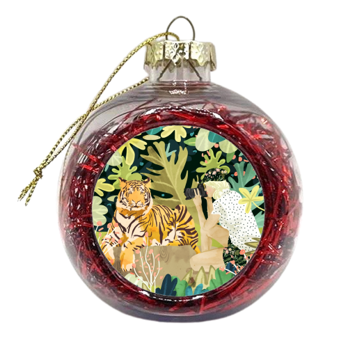 Tiger Sighting - xmas bauble by Uma Prabhakar Gokhale