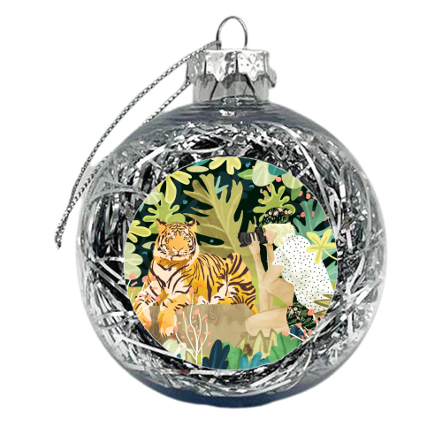 Tiger Sighting - xmas bauble by Uma Prabhakar Gokhale