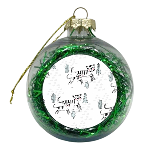 Tiger Time - xmas bauble by Nichola Cowdery