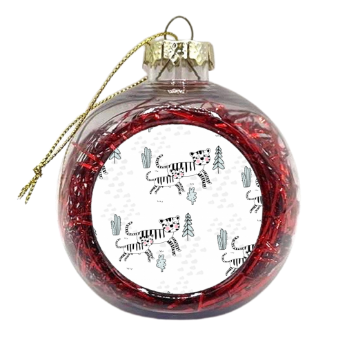 Tiger Time - xmas bauble by Nichola Cowdery